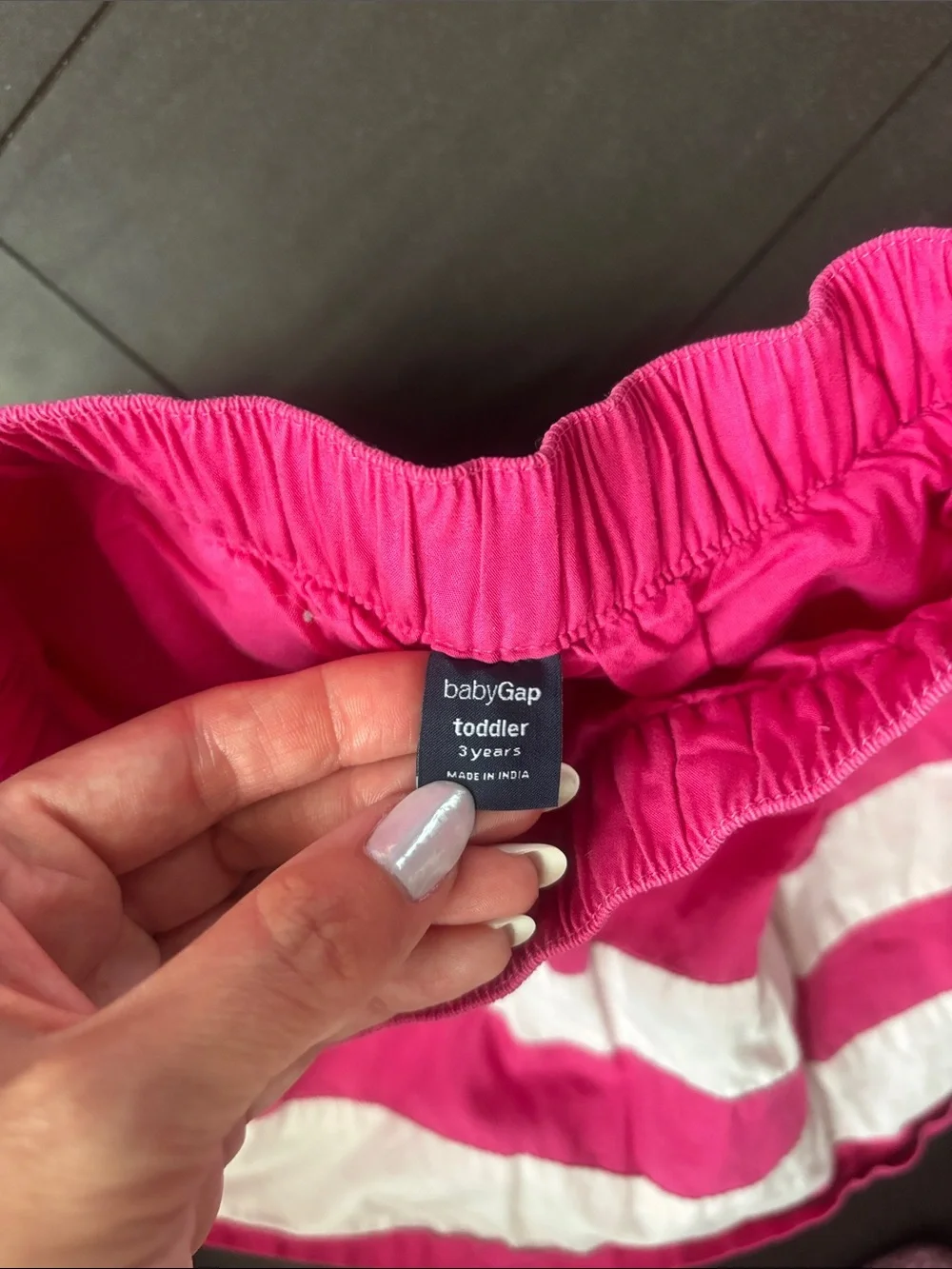 GAP Hot Pink & White Striped Girls' Skirt